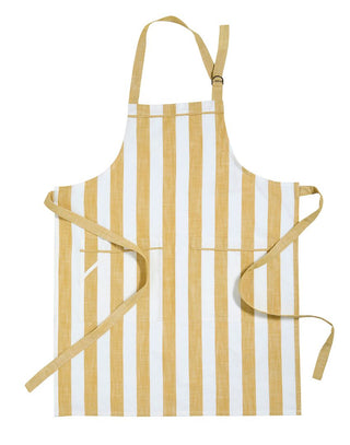 Wide Stripe Apron Honeydew