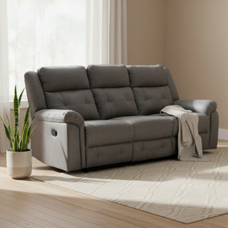 Berkeley 3 Seater Recliner Dark Grey