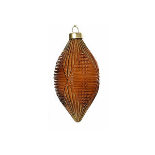 Espresso Diamond with Gold Lines Finial