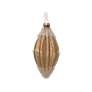 Caramel Brown Antique Finish with Beading Finial