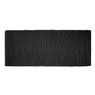 Aspen Bobble Black Long Bath Runner