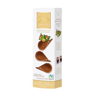 Milk Chocolae Hazelnut Thins 100g