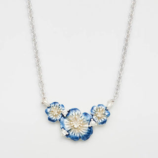 Larkspur Choker Necklace in Silver