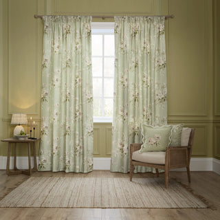 Adele Floral Chenille Cushion Sage