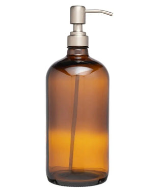 Amber Glass Pump Bottle 1000ml