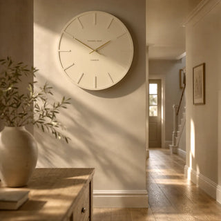 Larson Wall Clock Cream