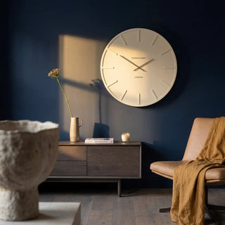 Larson Wall Clock Cream