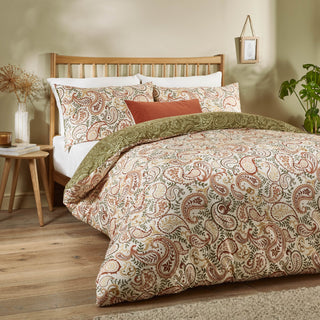 Anika Paisley Printed Soft Touch Single Duvet Cover Set Multi