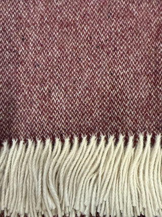 Burgundy Donegal Throw