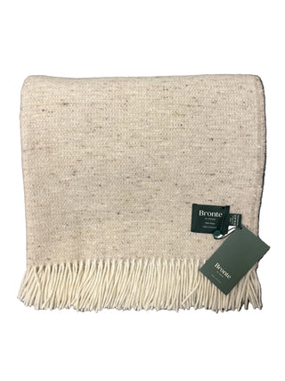 Beige Donegal Throw