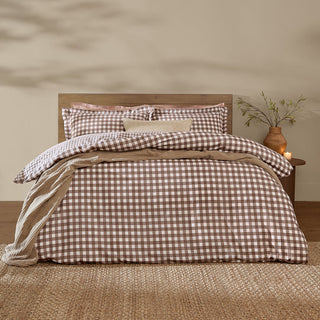 Barton Super King Duvet Set Chocolate