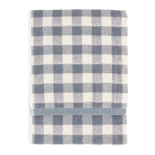 Barton Check Hand Towel Towel Denim Blue
