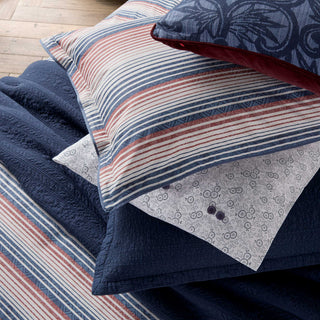 Stafford King Duvet Cover Set, Navy & Red