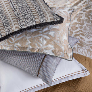Zenda Double Duvet Cover Set, Charcoal & Tan