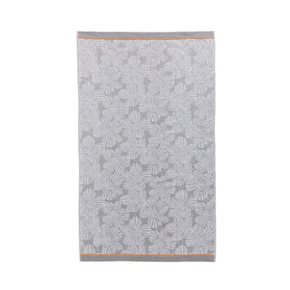 Zenda Bath Towel, White and Grey