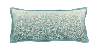 Addison Cushion Gold & Teal