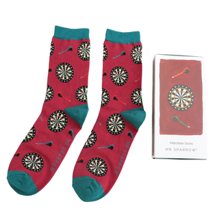 Men's Matchbox Socks Dart Boards