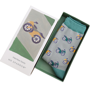 Men's Matchbox Socks Motorbikes