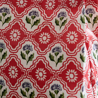 Boho Floral PVC Coated Tote Bag Small