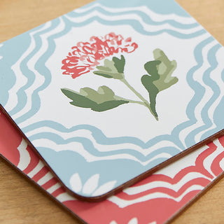 Boho Floral Coasters 4 Pack