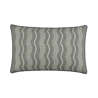 Ariane Cushion 70cm x 40cm, Charcoal & Linen