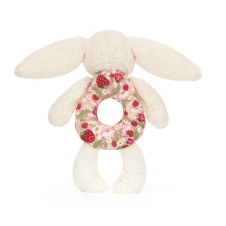 Blossom Cream Bunny 'Berry' Ring Rattle