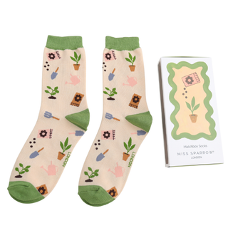 Women's Matchbox Socks In the Allotment