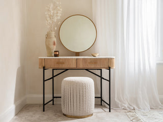 Reed Dressing Table with Mirror