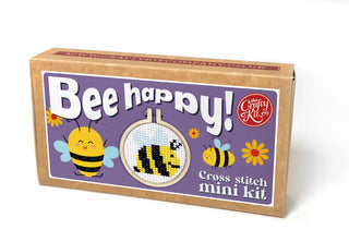 Bee Happy! Mini Matchbox Cross Stitch Kit