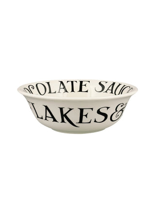 Black Toast Cereal Bowl