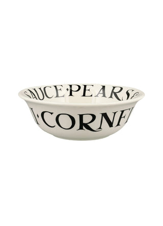 Black Toast Cereal Bowl