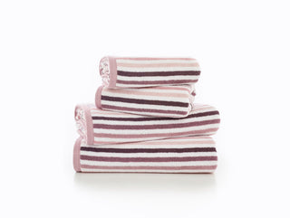 Bliss Linear Stripe Bath Towel Pink