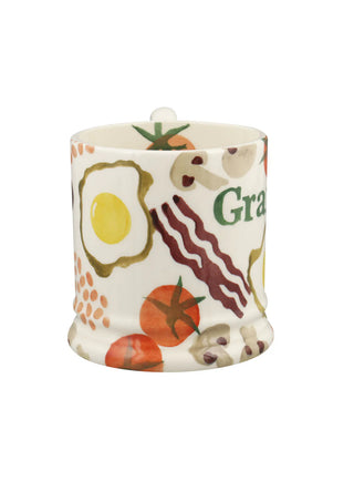 Breakfast Grandpa 1/2 Pint Mug