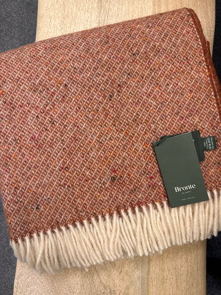 Rust Fleck Donegal Throw