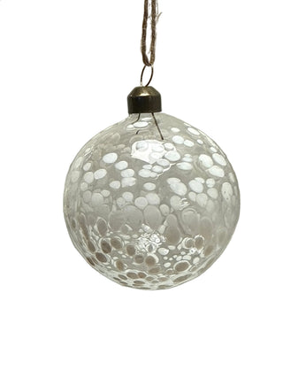 Transparent Clear Sierra Bauble 8cm