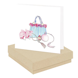 Bag & Pink Shoes Boxed Earrings