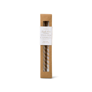 Cypress & Fir Twisted Tapers Metallic Copper 2 Pack