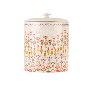Painted Table Ceramic Biscuit Jar