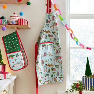 Christmas Cats Double Oven Glove