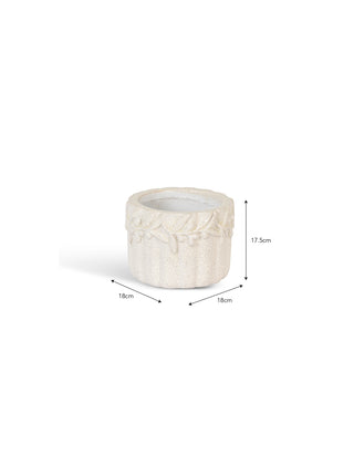 Cetara Pot 18cm White