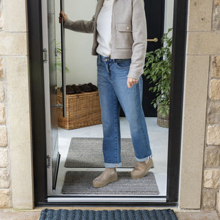 Portland Stone Stripe Door Mat