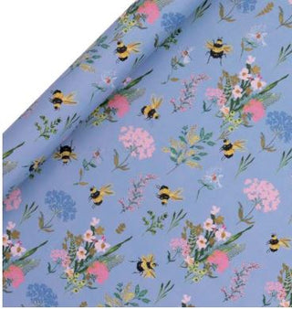 Blue Bees Wrapping Paper - 4m Roll