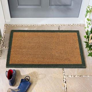 Border Green Coir Door Mat