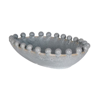 Small Reactive Blue Oval Bobble Bowl