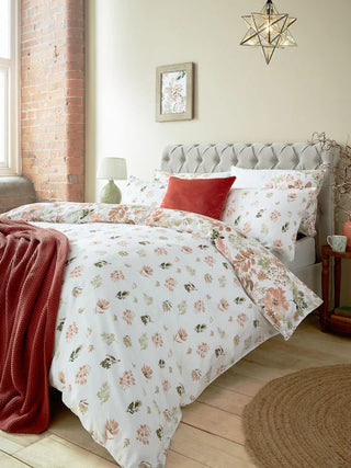 Lewcombe Terracotta Superking Duvet Cover Set