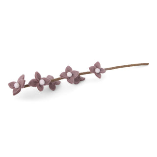 Felt Flowers on Stalk Lavender