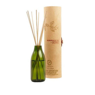 Green Recycled Glass Diffuser - Bordeaux Fig + Vetiver