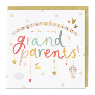 Grandparents Baby Mobile Congratulations Card