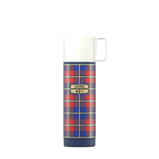 Thermos S/S Blue Plaid Flask 500ml