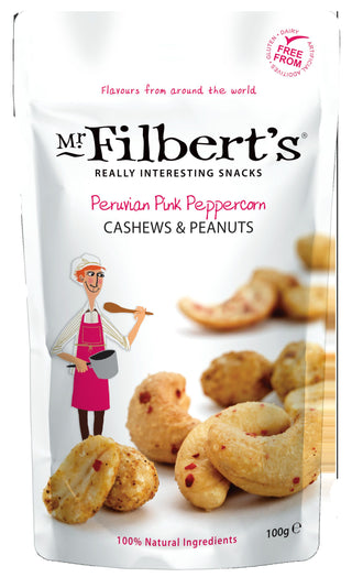 Peruvian Pink Peppercorn Cashews & Peanuts 100g